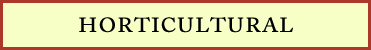 horticultural